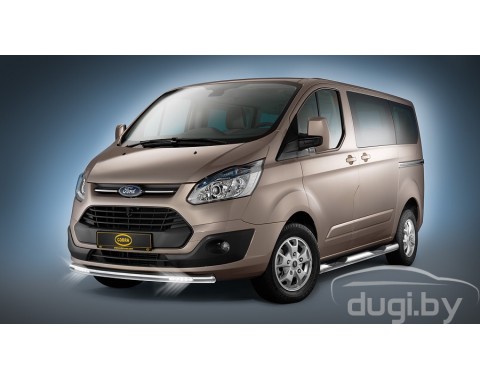 Одинарная труба "Cobra" с Led подсветкой для Tourneo Custom